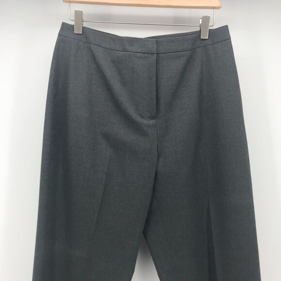 Alex Marie Pant Womens 12 Gray Mid Rise Flat Front Straight Leg Stretch Trouser - Picture 3 of 10